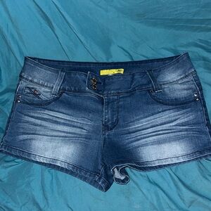 YMI Dark Blue Jean Shorts for Women